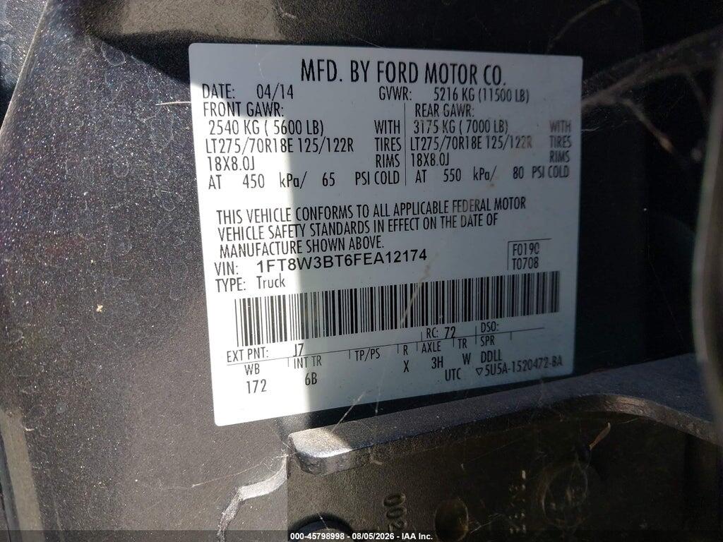 1FT8W3BT6FEA12174 2015 FORD F-350 photo no. 8