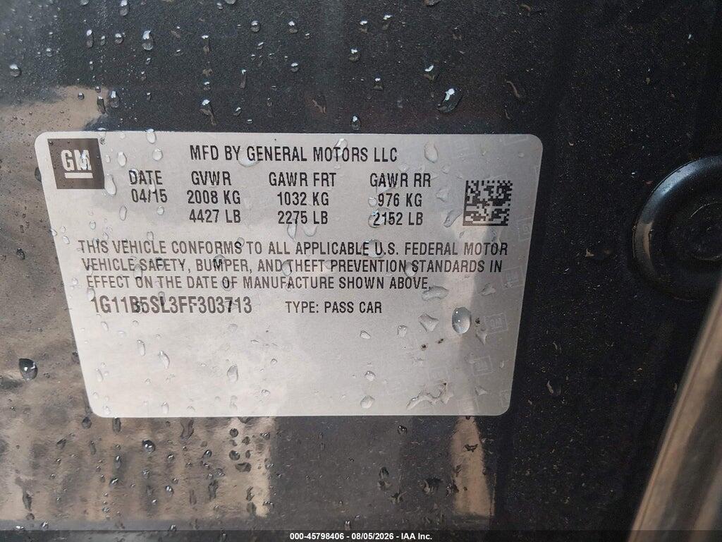 1G11B5SL3FF303713 2015 CHEVROLET MALIBU photo no. 9