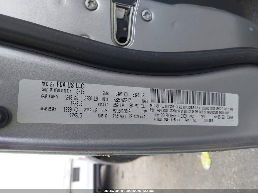3C4PDCAB4FT713399 2015 DODGE JOURNEY photo no. 9