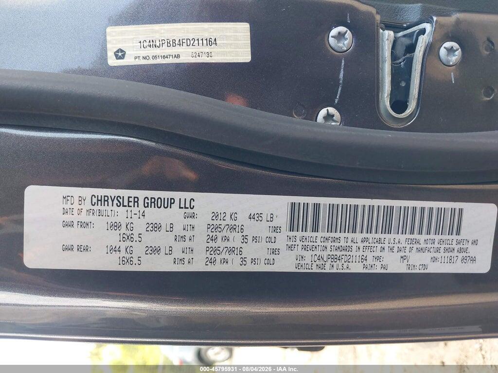 1C4NJPBB4FD211164 2015 JEEP PATRIOT photo no. 9