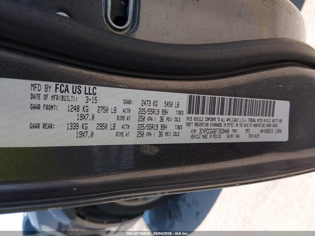3C4PDCGG6FT659400 2015 DODGE JOURNEY photo no. 9