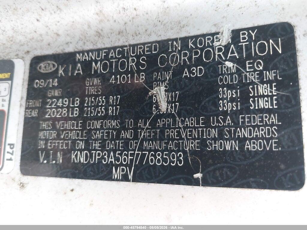 KNDJP3A56F7768593 2015 KIA SOUL photo no. 9