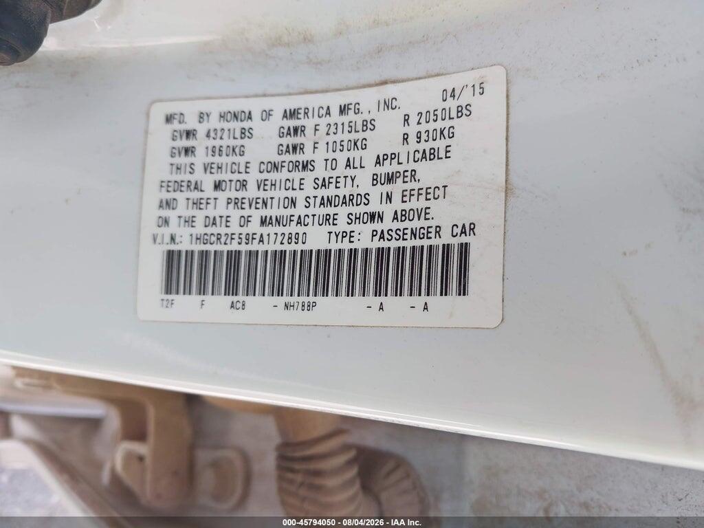 1HGCR2F59FA172890 2015 HONDA ACCORD photo no. 9
