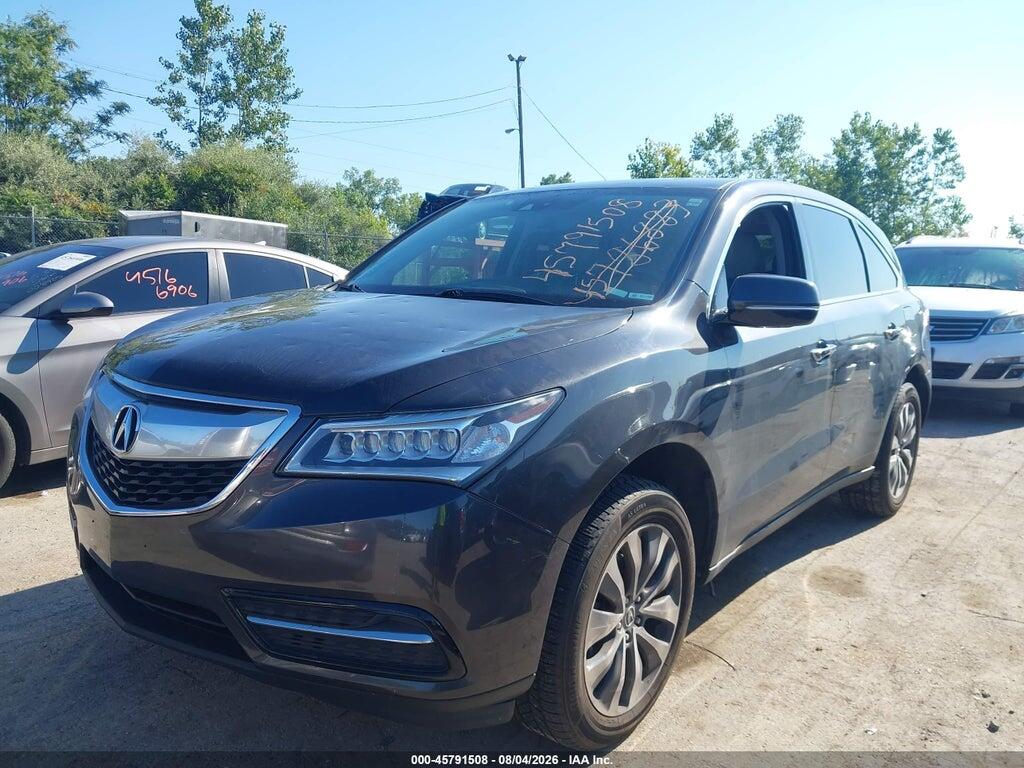 5FRYD4H49FB027373 2015 ACURA MDX photo no. 2