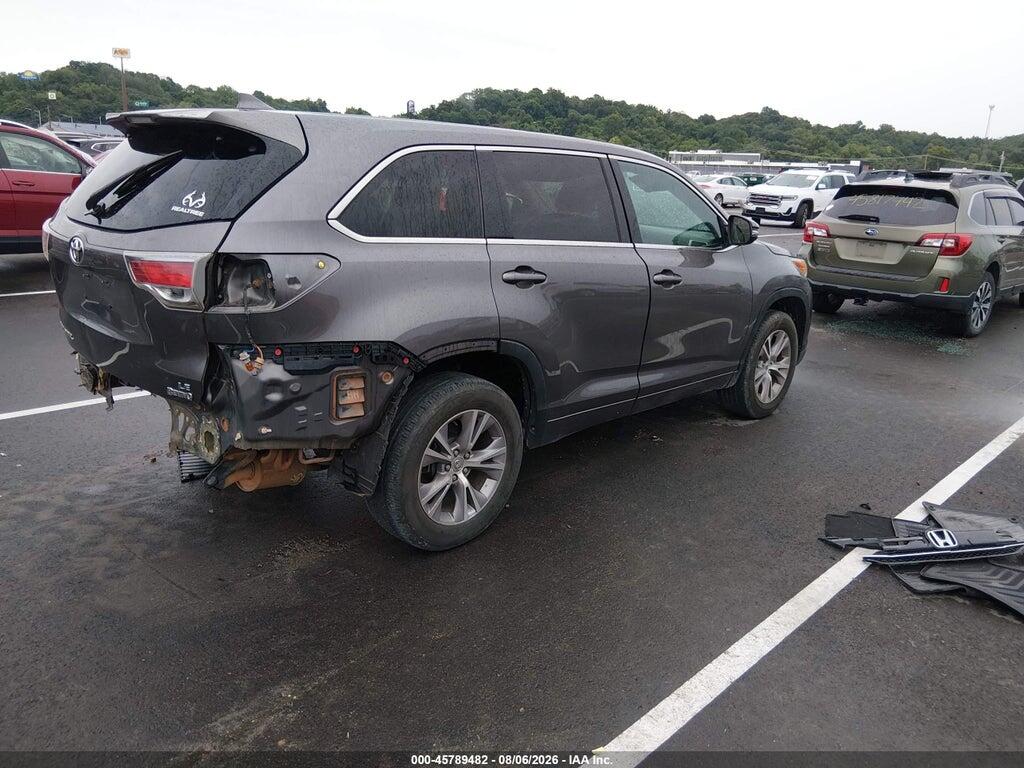 5TDZKRFH6FS088996 2015 TOYOTA HIGHLANDER photo no. 4