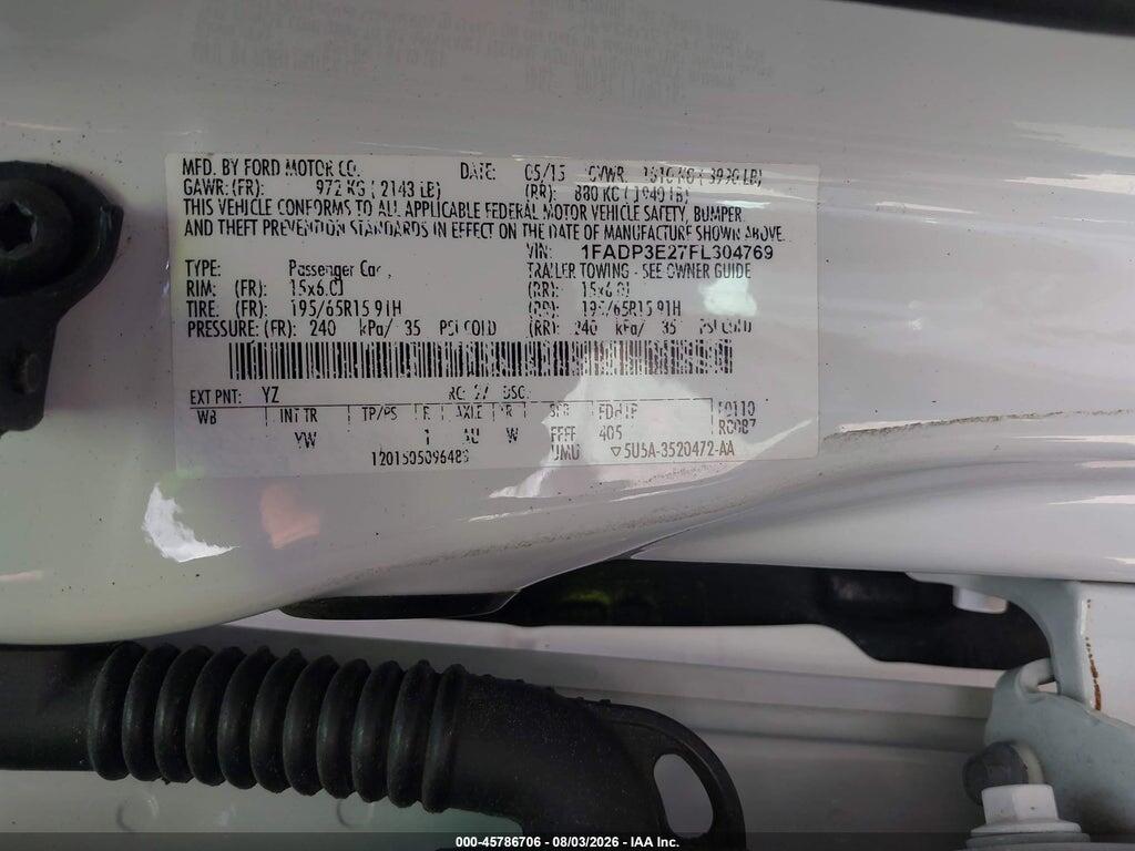 1FADP3E27FL304769 2015 FORD FOCUS photo no. 9