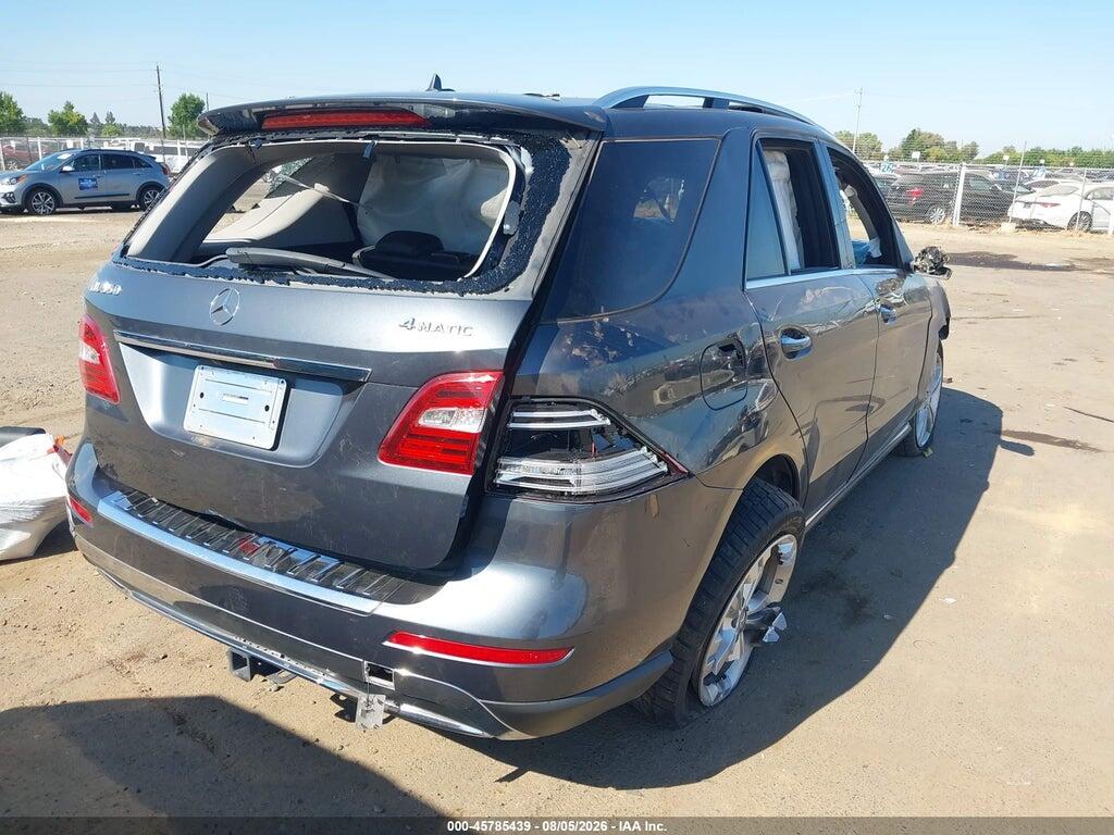 4JGDA5HB1FA539677 2015 MERCEDES-BENZ ML 350 photo no. 4