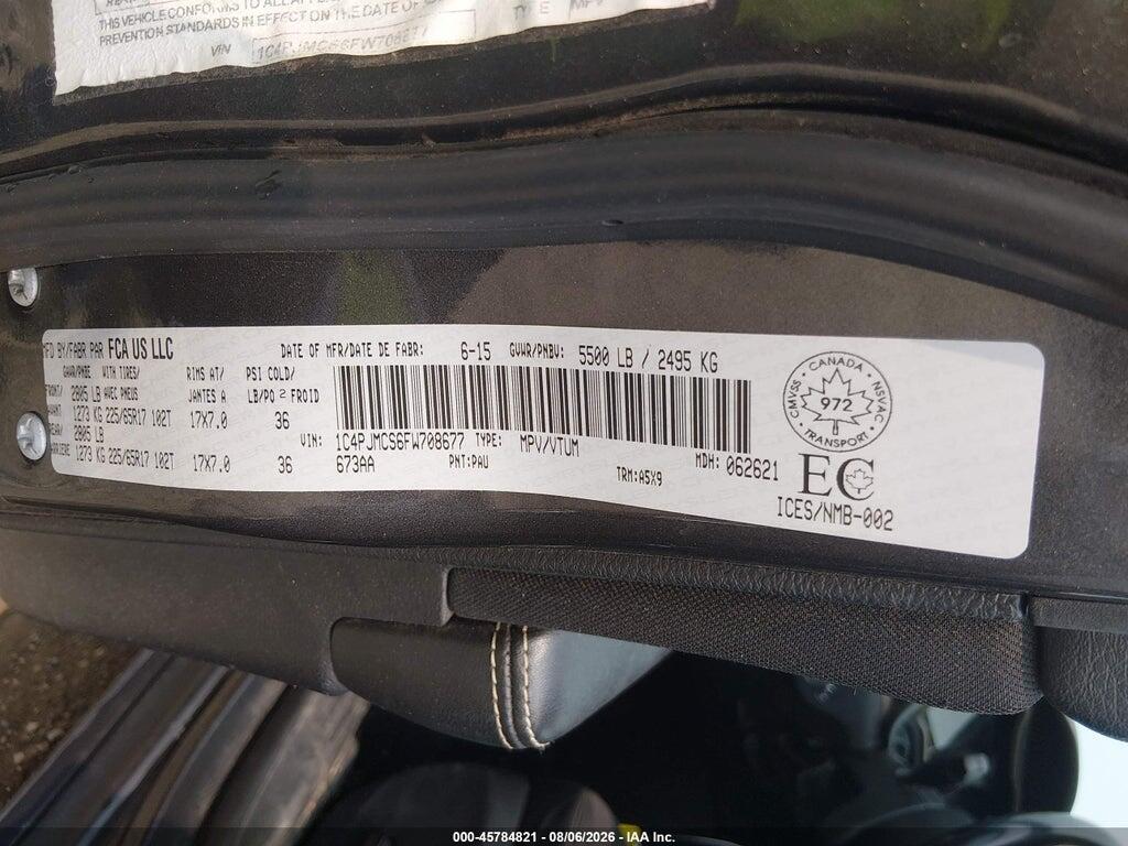 1C4PJMCS6FW708677 2015 JEEP CHEROKEE photo no. 9