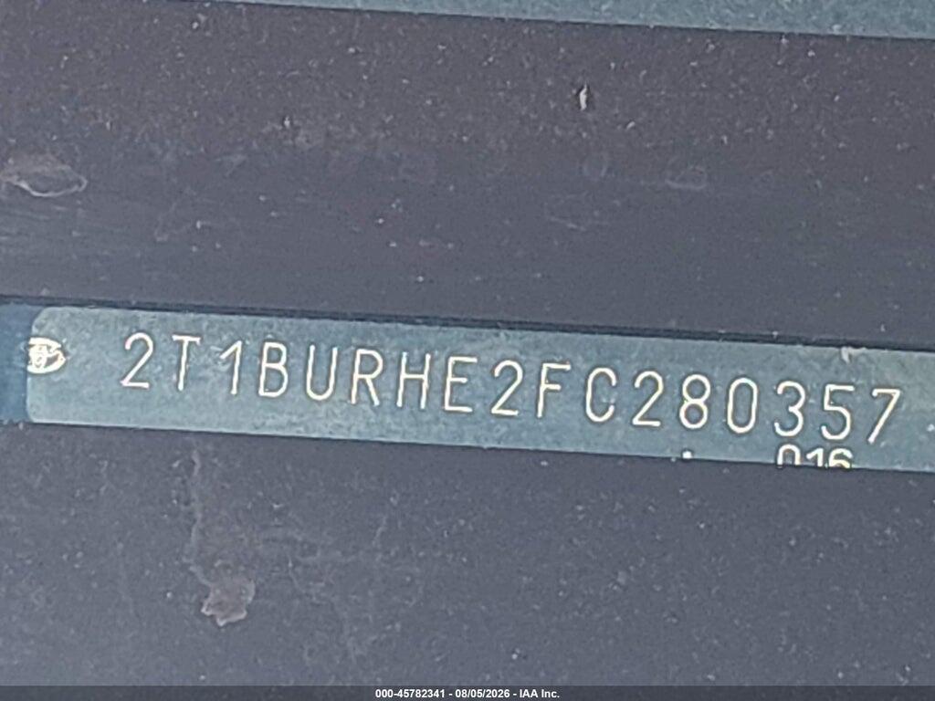 2T1BURHE2FC280357 2015 TOYOTA COROLLA photo no. 9