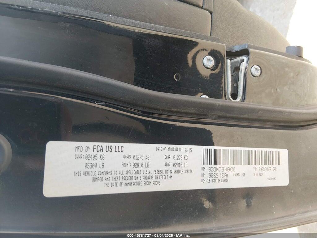 2C3CDXCT5FH880590 2015 DODGE CHARGER photo no. 9