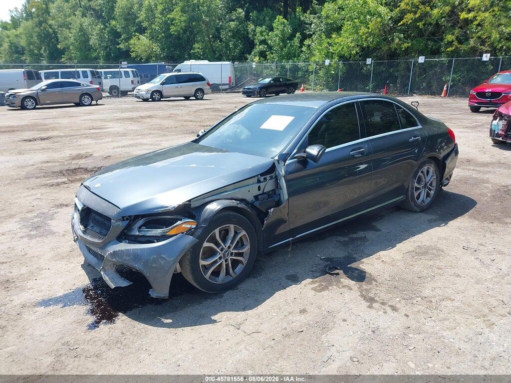 55SWF4JB5FU066911 2015 MERCEDES-BENZ C 300 photo no. 2