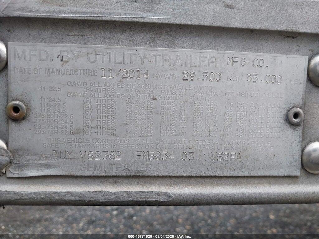 1UYVS2362FM393403 2015 UTILITY TRAILER MFG UNKNOWN photo no. 9