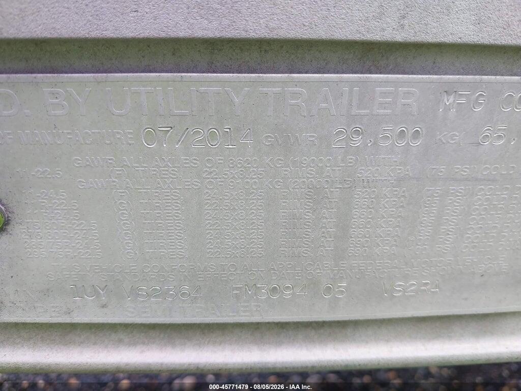 1UYVS2364FM309405 2015 UTILITY TRAILER MFG UNKNOWN photo no. 9