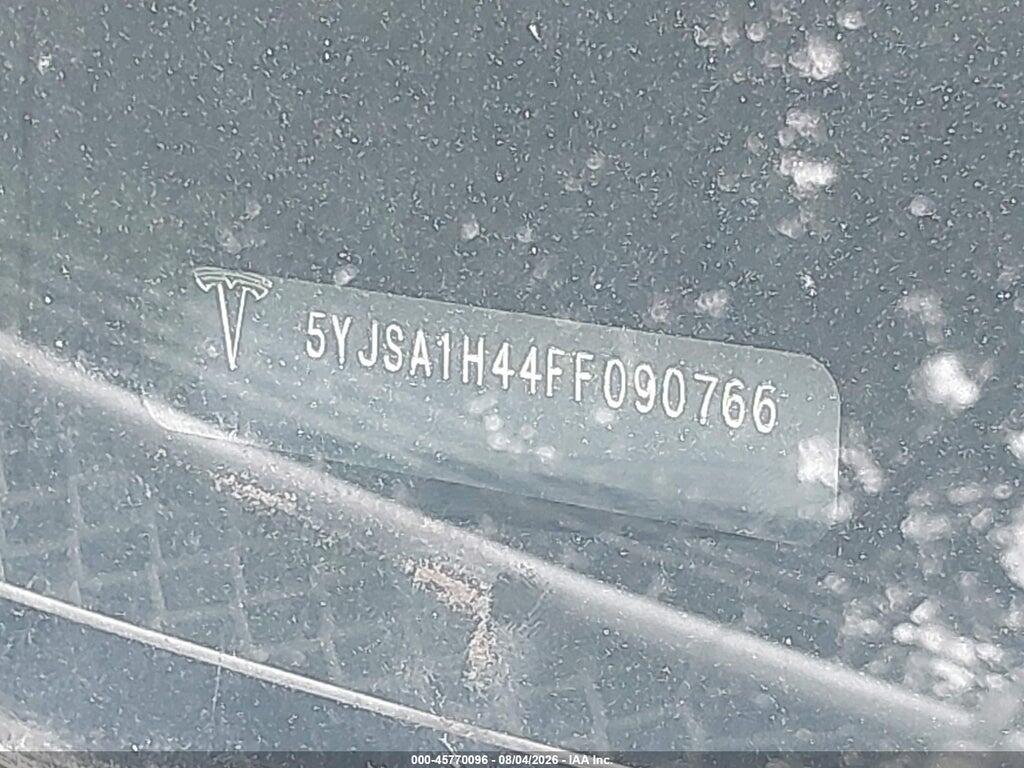 5YJSA1H44FF090766 2015 TESLA MODEL S photo no. 9