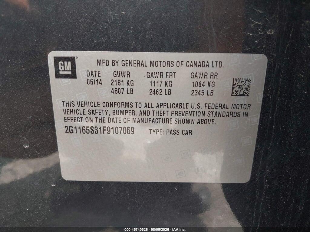 2G1165S31F9107069 2015 CHEVROLET IMPALA photo no. 9