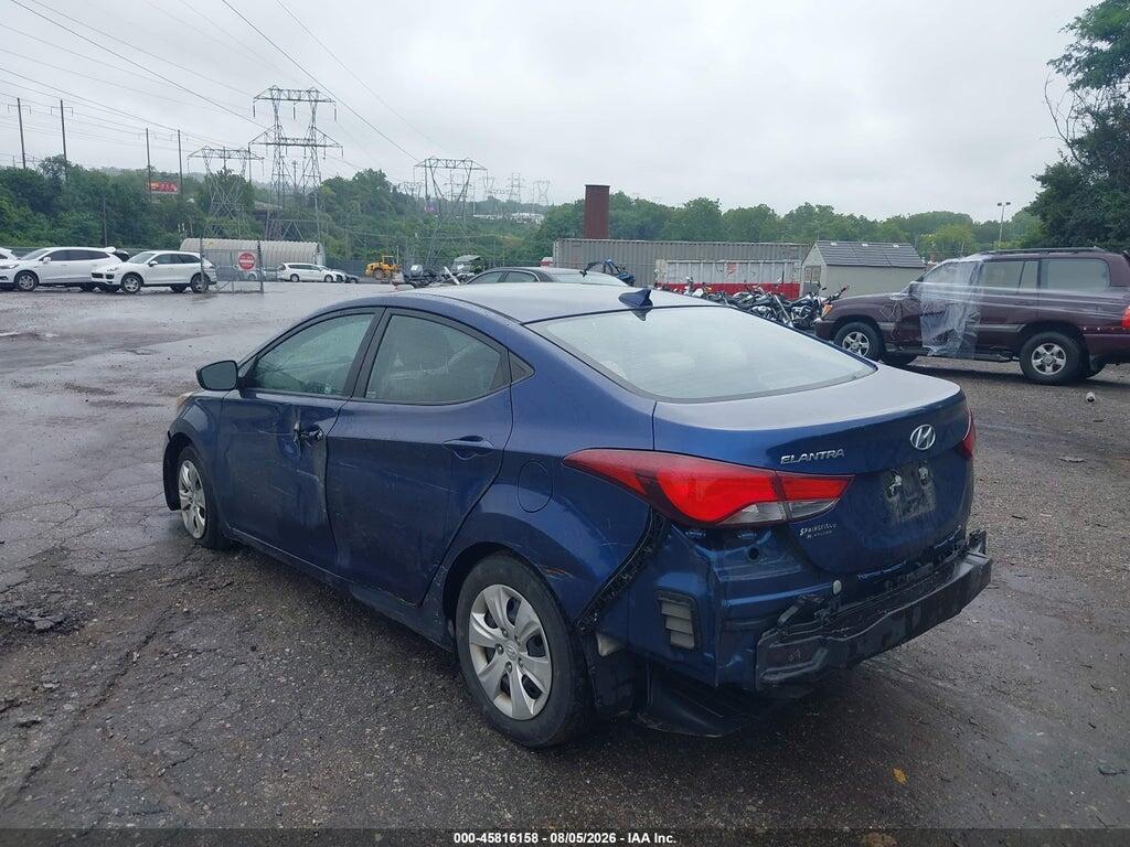 5NPDH4AE6GH732769 2016 HYUNDAI ELANTRA photo no. 3