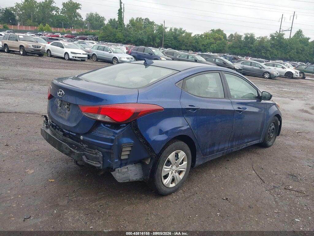 5NPDH4AE6GH732769 2016 HYUNDAI ELANTRA photo no. 4