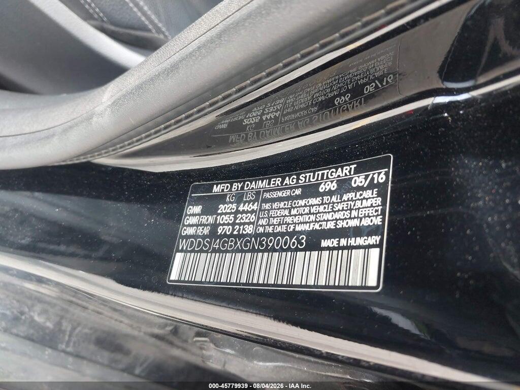 WDDSJ4GBXGN390063 2016 MERCEDES-BENZ CLA 250 photo no. 9