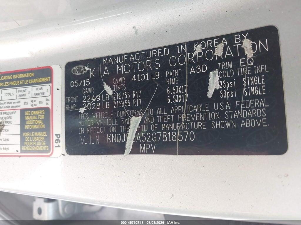 KNDJP3A52G7818570 2016 KIA SOUL photo no. 9