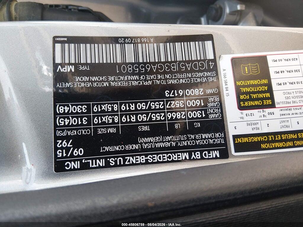 4JGDA5JB3GA655801 2016 MERCEDES-BENZ GLE 350 photo no. 9
