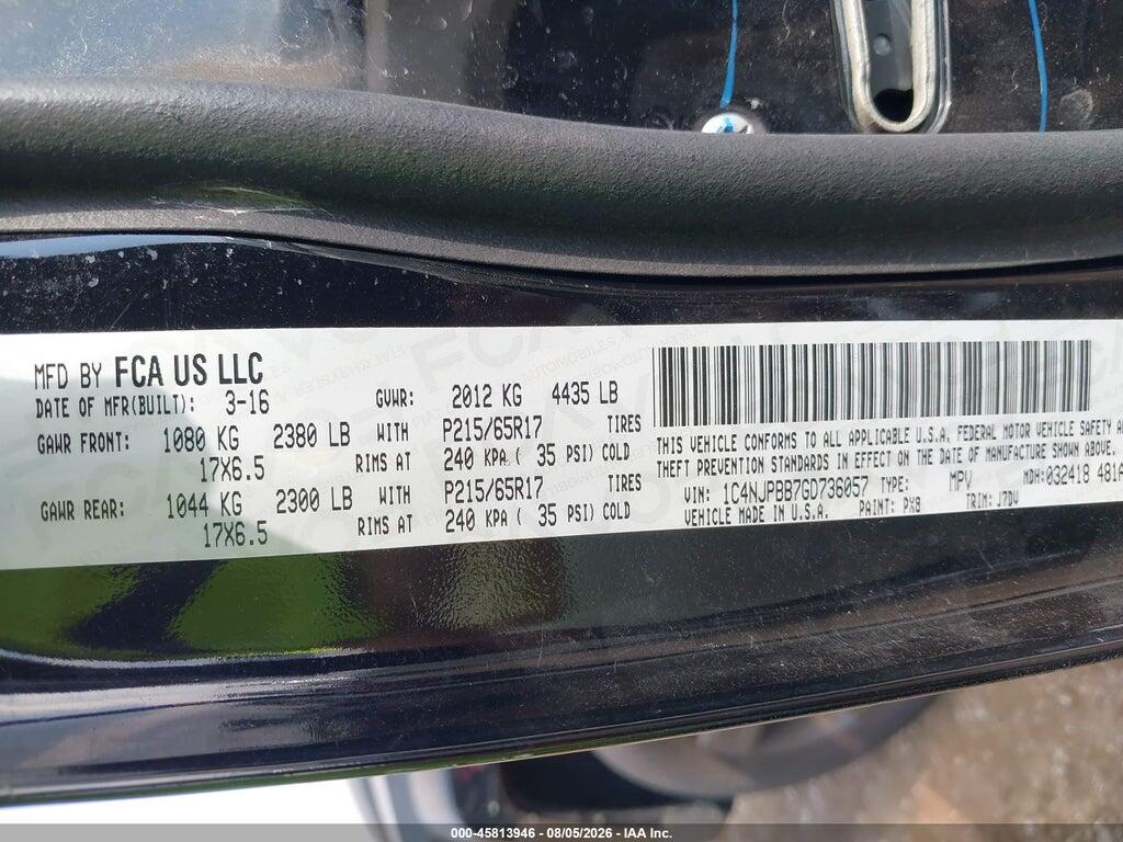 1C4NJPBB7GD736057 2016 JEEP PATRIOT photo no. 9