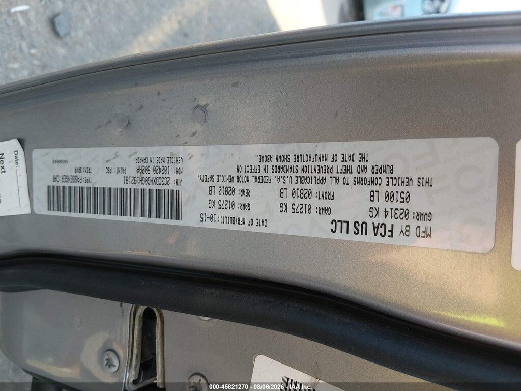 2C3CDXHG0GH132181 2016 DODGE CHARGER photo no. 9