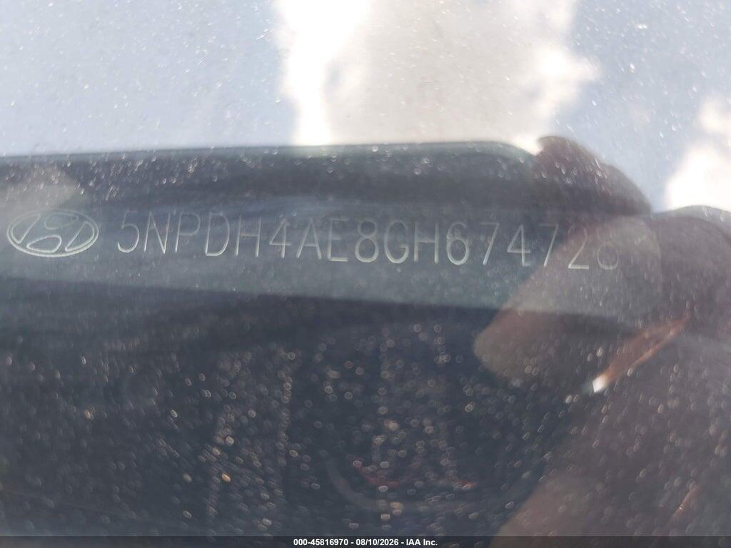 5NPDH4AE8GH674728 2016 HYUNDAI ELANTRA photo no. 9