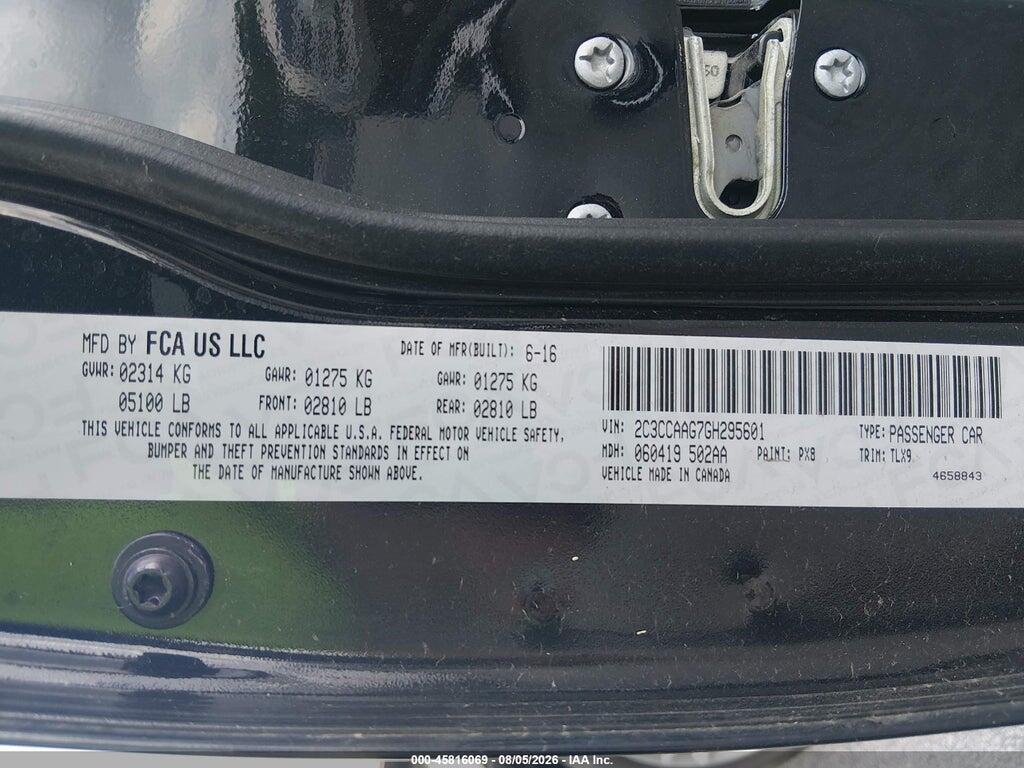 2C3CCAAG7GH295601 2016 CHRYSLER 300 photo no. 9