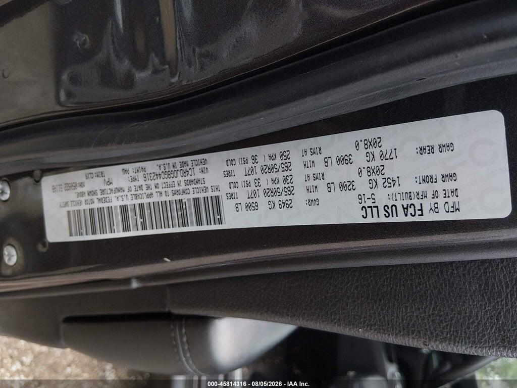 1C4RDJDG8GC442316 2016 DODGE DURANGO photo no. 9
