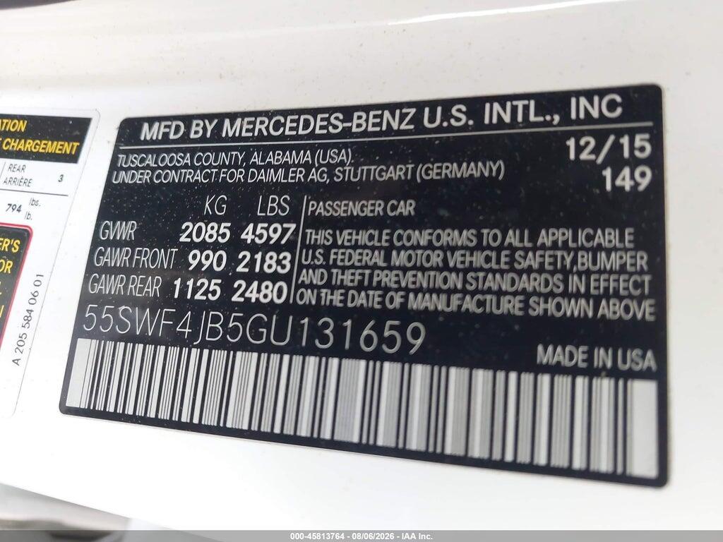55SWF4JB5GU131659 2016 MERCEDES-BENZ C 300 photo no. 9