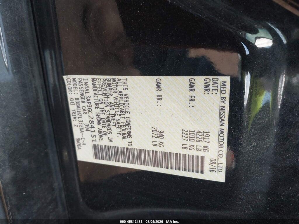 1N4AL3AP3GC284151 2016 NISSAN ALTIMA photo no. 9