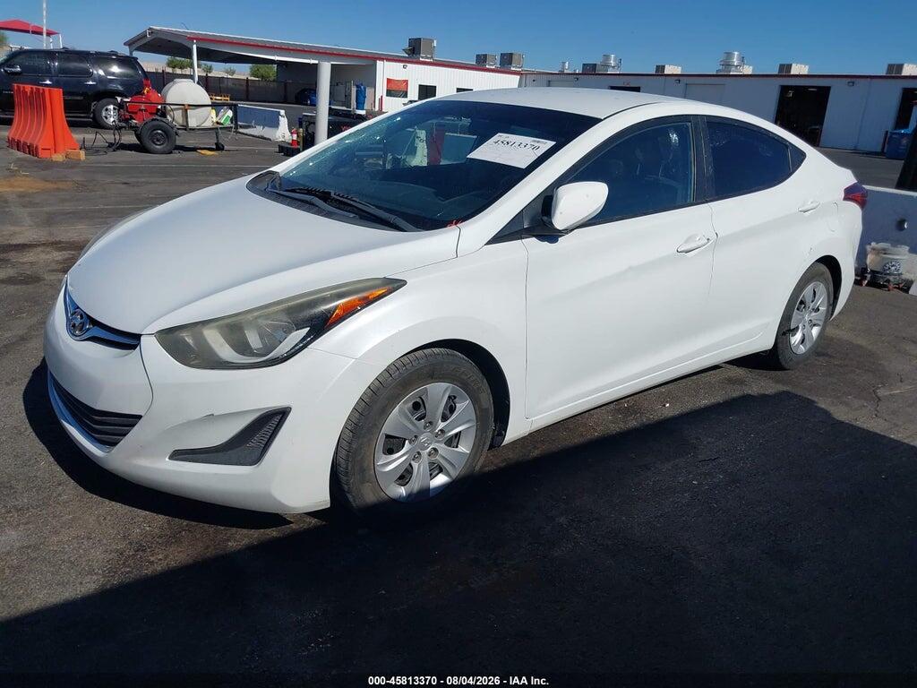 5NPDH4AE0GH735005 2016 HYUNDAI ELANTRA photo no. 2