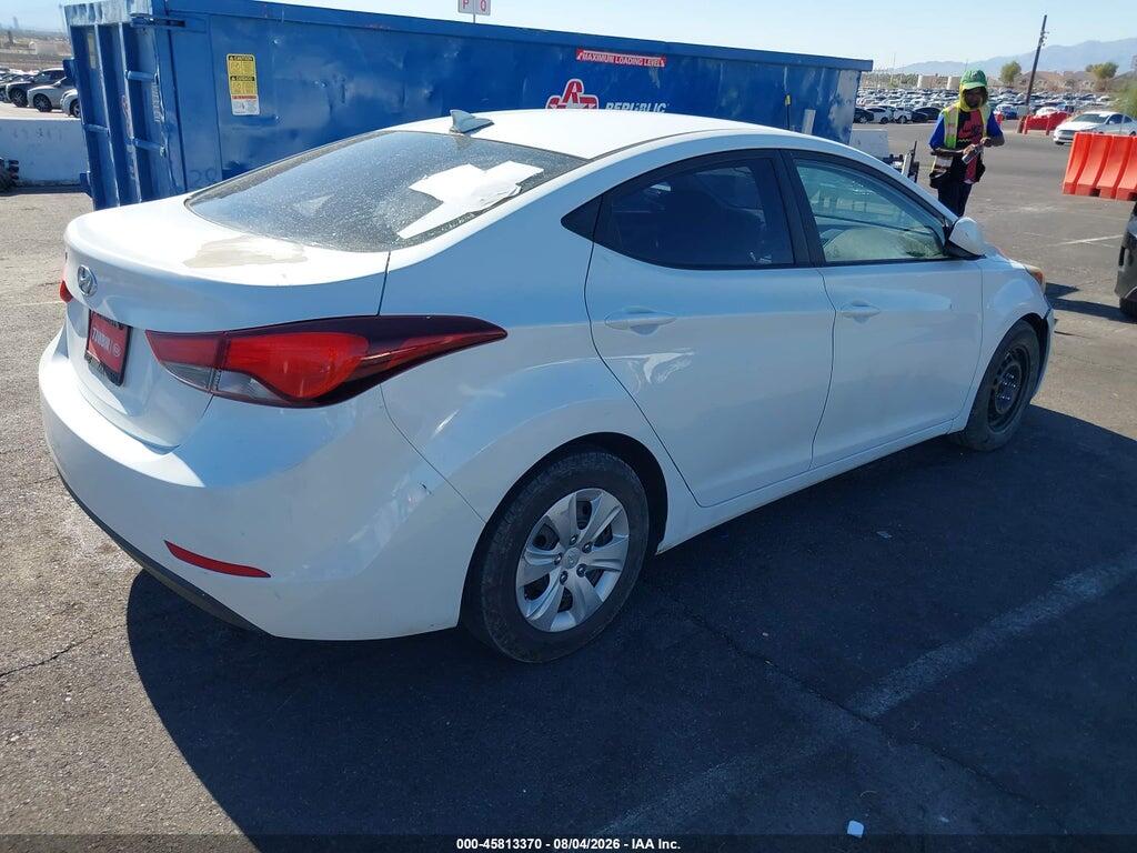 5NPDH4AE0GH735005 2016 HYUNDAI ELANTRA photo no. 4