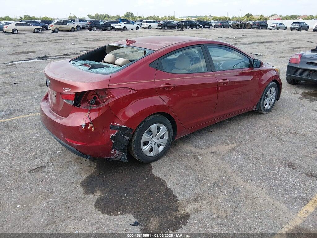 5NPDH4AE1GH780969 2016 HYUNDAI ELANTRA photo no. 4