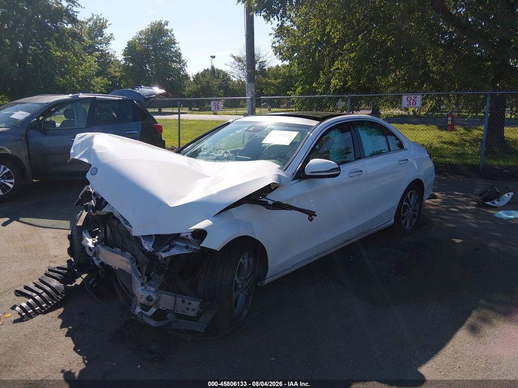 WDDWF4KB6GR133372 2016 MERCEDES-BENZ C 300 photo no. 2
