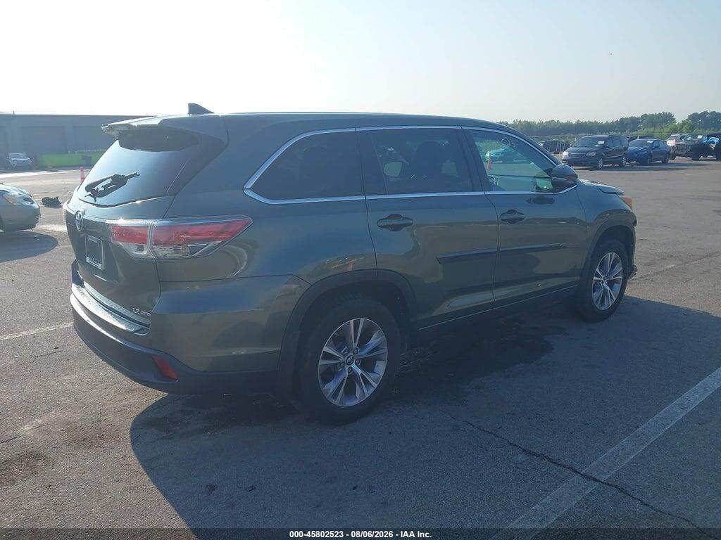 5TDBKRFH0GS325436 2016 TOYOTA HIGHLANDER photo no. 4