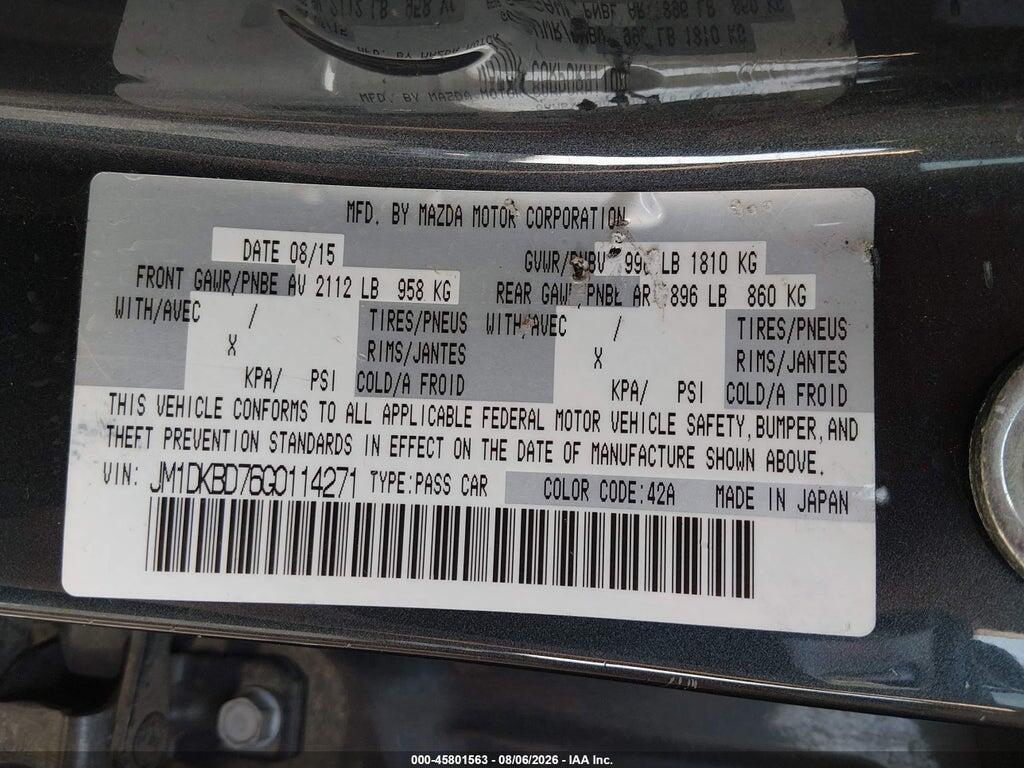 JM1DKBD76G0114271 2016 MAZDA CX-3 photo no. 9