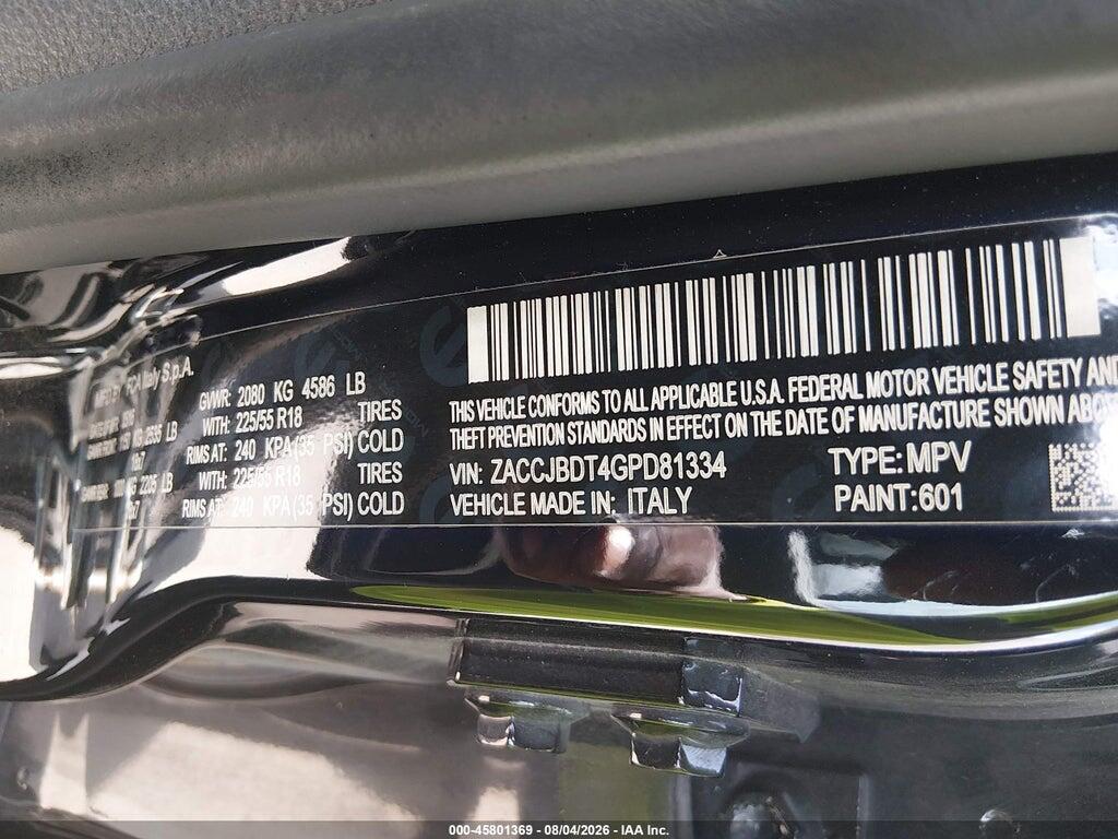 ZACCJBDT4GPD81334 2016 JEEP RENEGADE photo no. 9