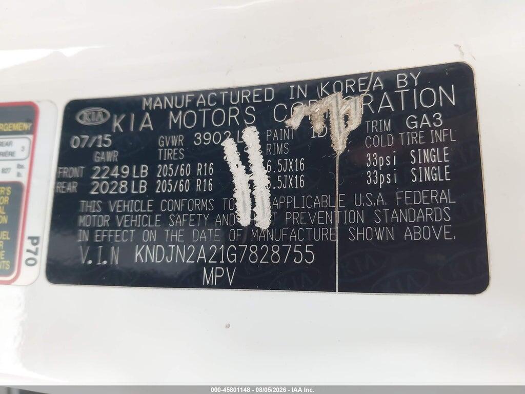 KNDJN2A21G7828755 2016 KIA SOUL photo no. 9