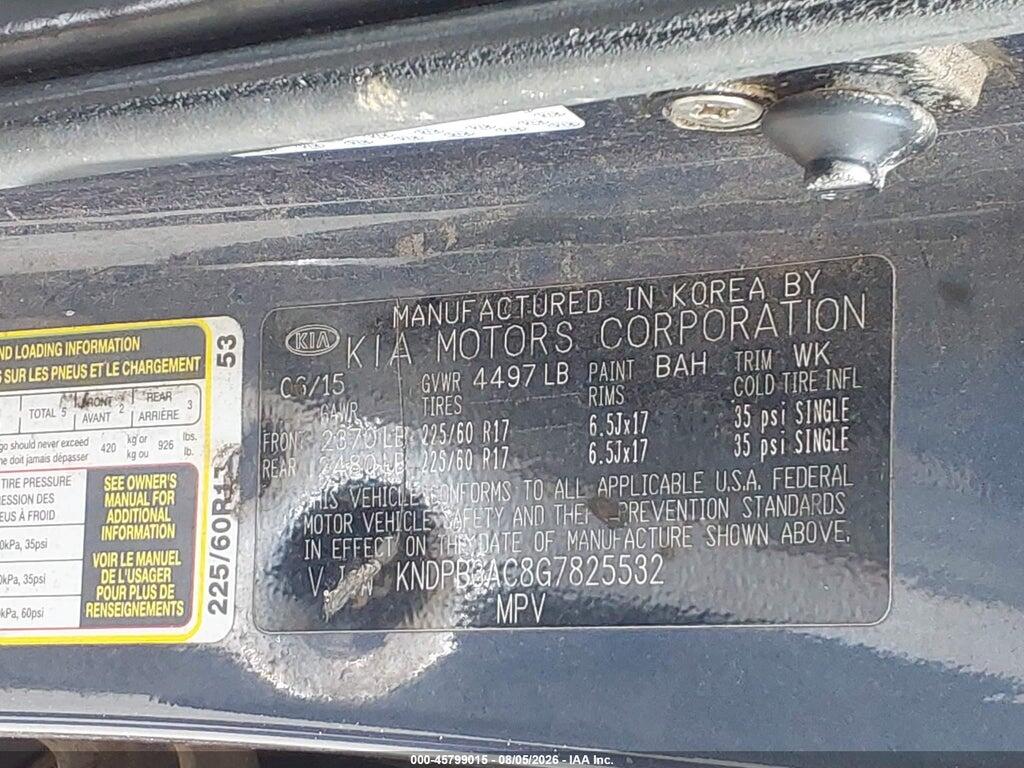 KNDPB3AC8G7825532 2016 KIA SPORTAGE photo no. 9