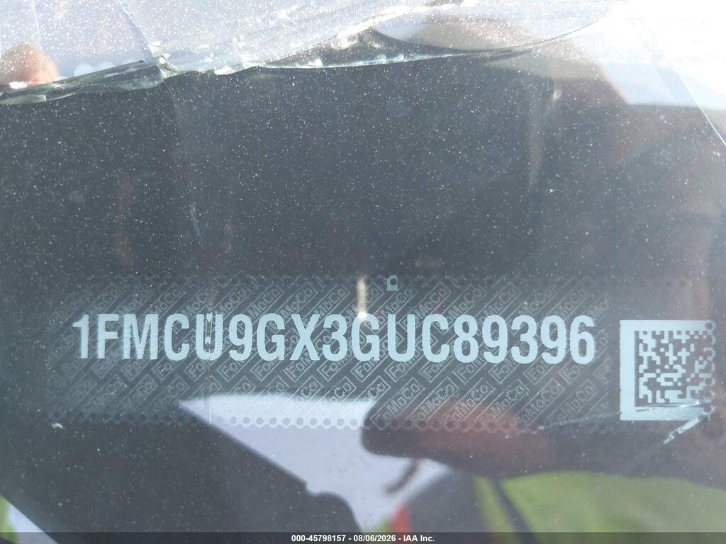 1FMCU9GX3GUC89396 2016 FORD ESCAPE photo no. 9