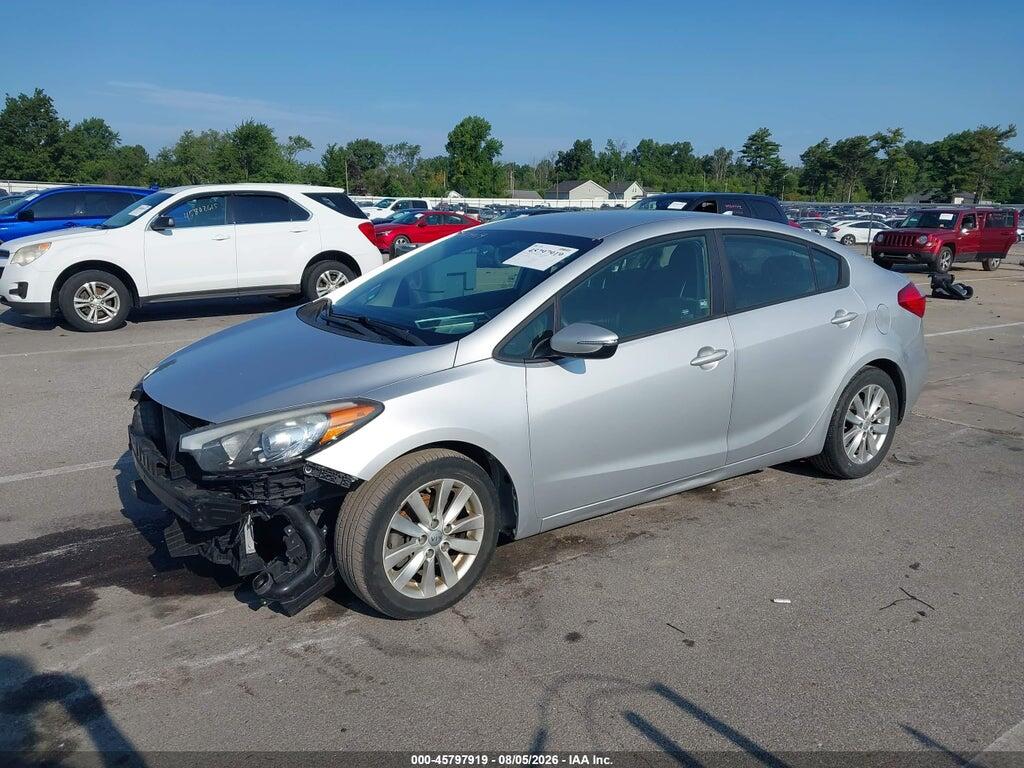 KNAFX4A69G5457433 2016 KIA FORTE photo no. 2