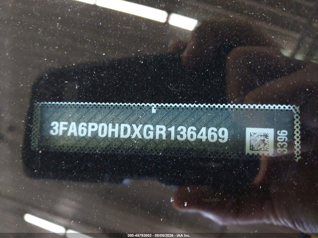 3FA6P0HDXGR136469 2016 FORD FUSION photo no. 9