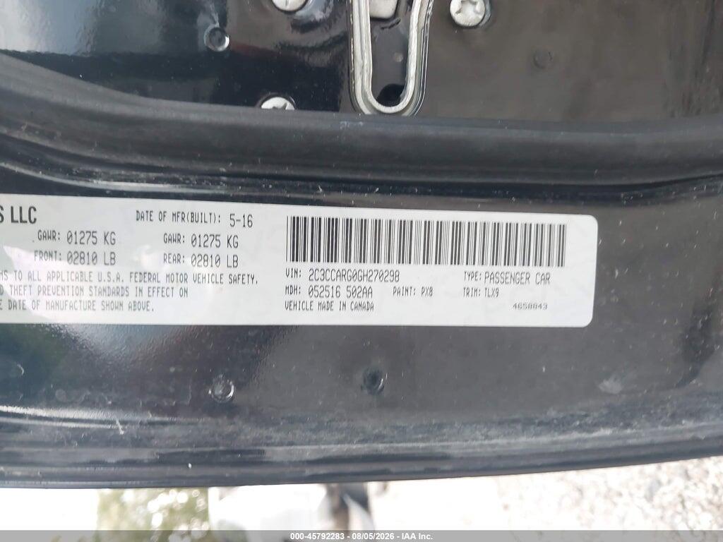2C3CCARG0GH270298 2016 CHRYSLER 300 photo no. 9