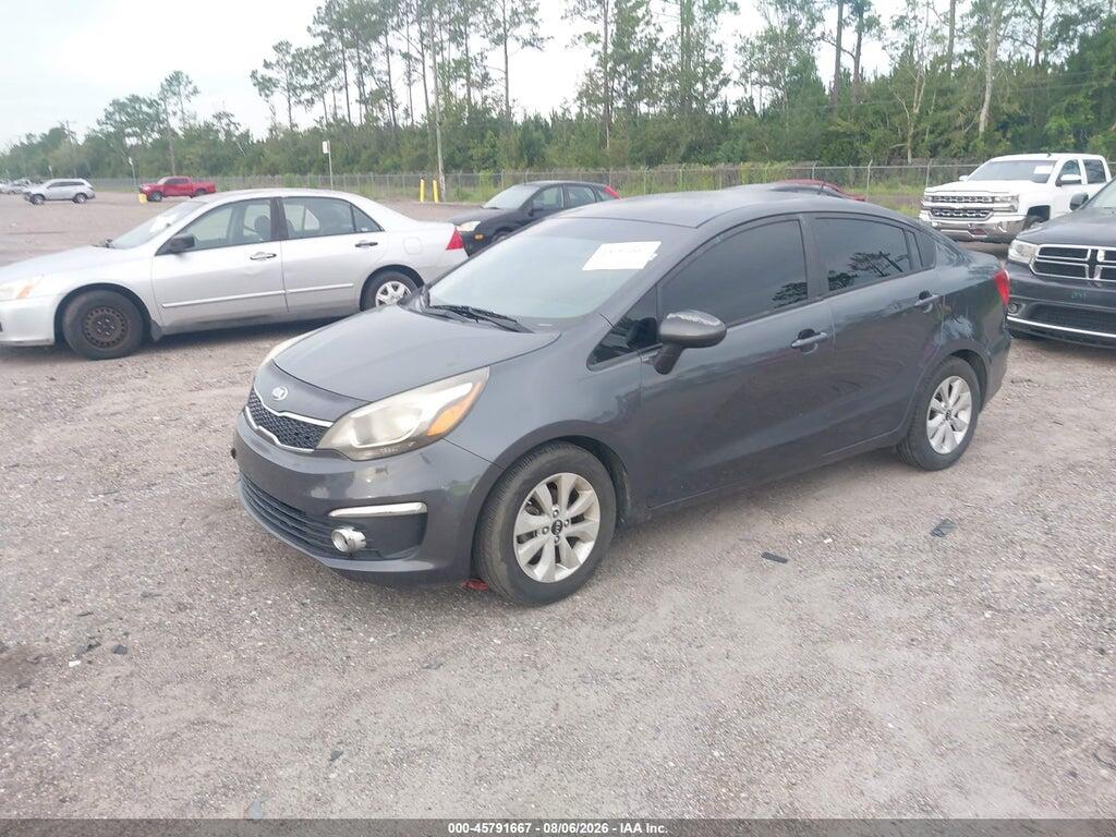 KNADN4A37G6575316 2016 KIA RIO photo no. 2