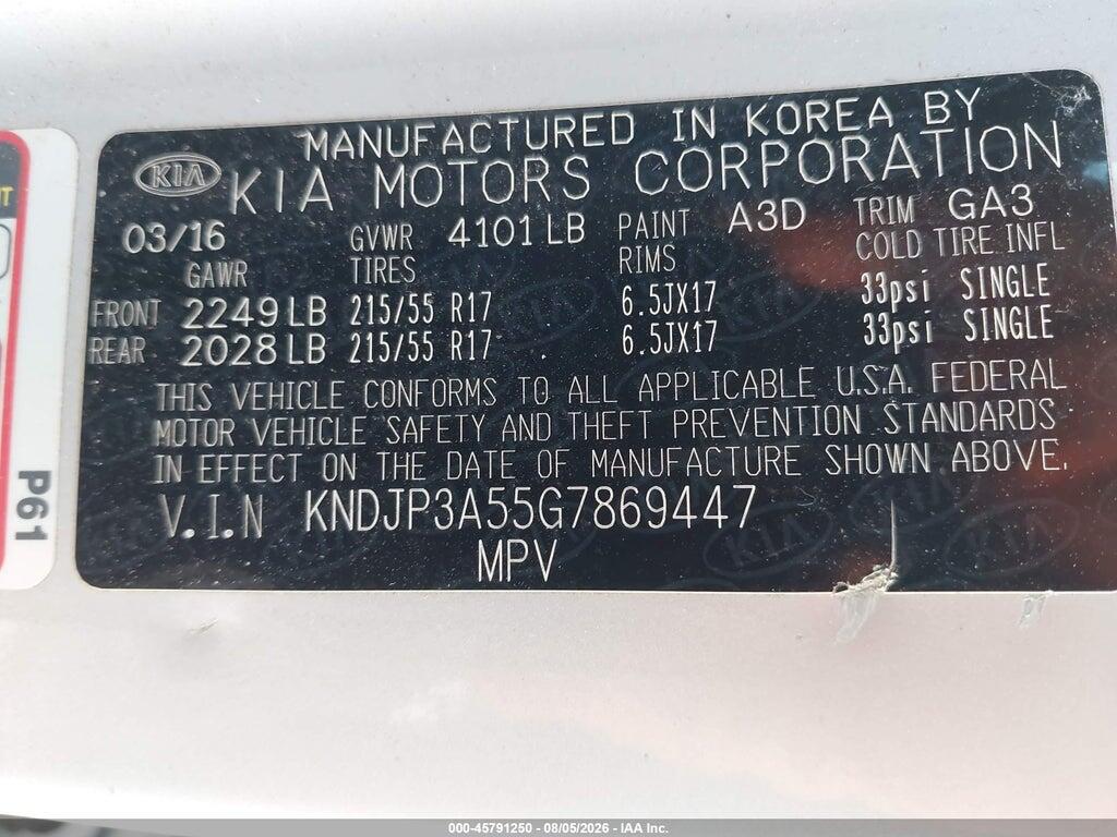 KNDJP3A55G7869447 2016 KIA SOUL photo no. 9