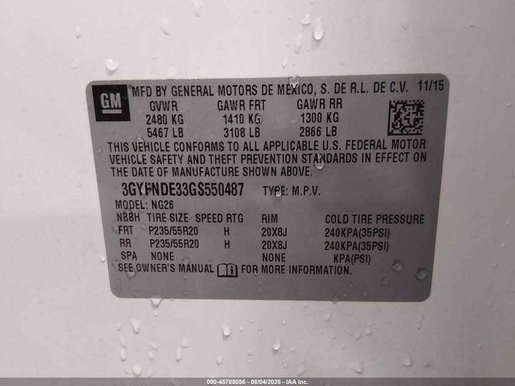 3GYFNDE33GS550487 2016 CADILLAC SRX photo no. 9