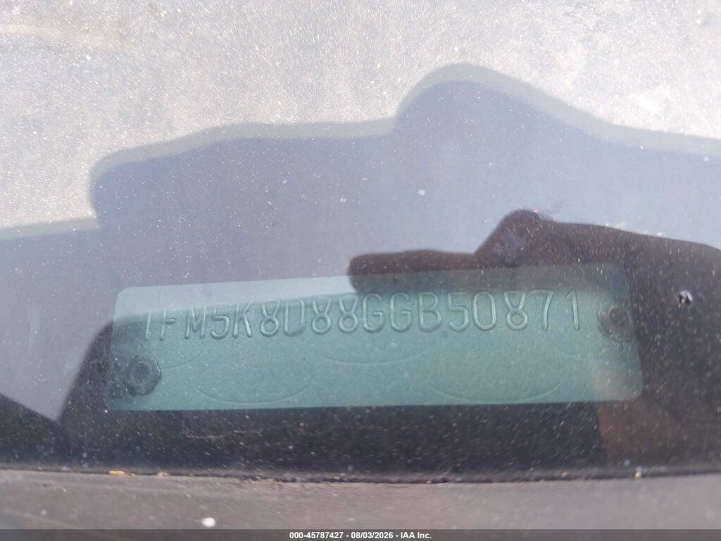 1FM5K8D88GGB50871 2016 FORD EXPLORER photo no. 9
