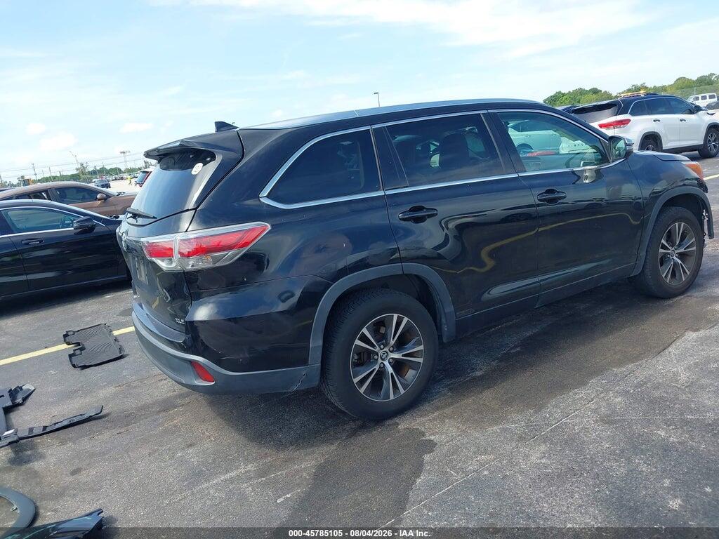 5TDKKRFH3GS176388 2016 TOYOTA HIGHLANDER photo no. 4