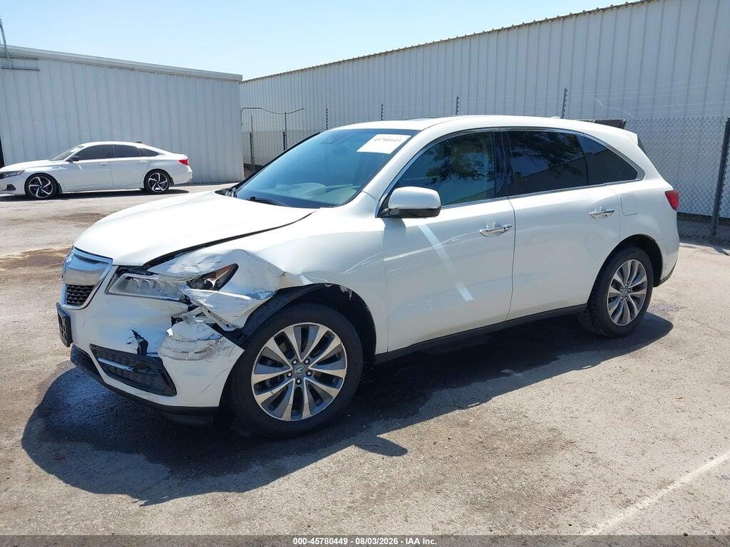 5FRYD3H43GB010371 2016 ACURA MDX photo no. 2